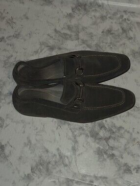 Magnanni Grey Suede Loafers 10